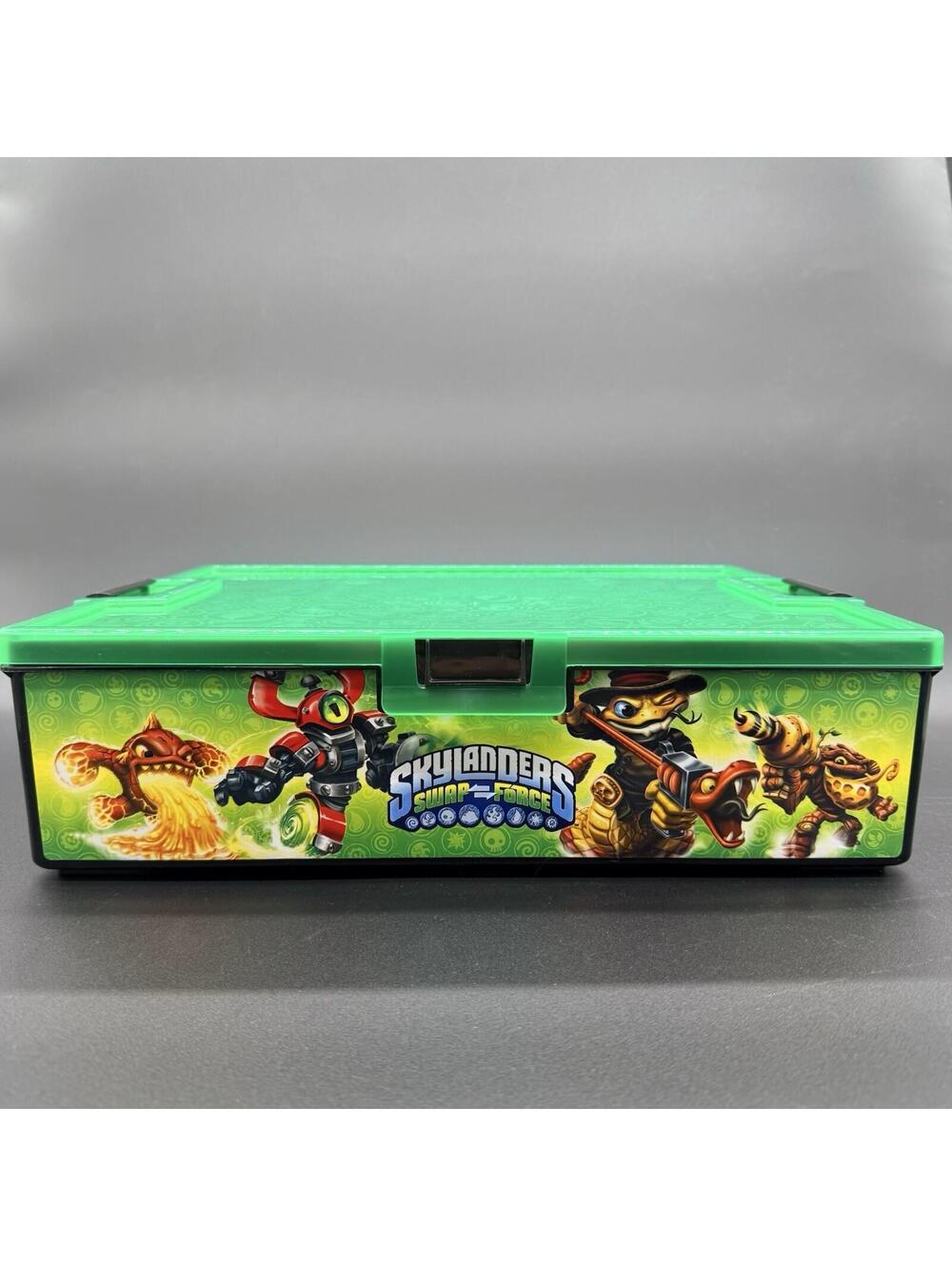 Skylander Swap Force Storage Box Green Action Figure Hard Plastic Carrying Case